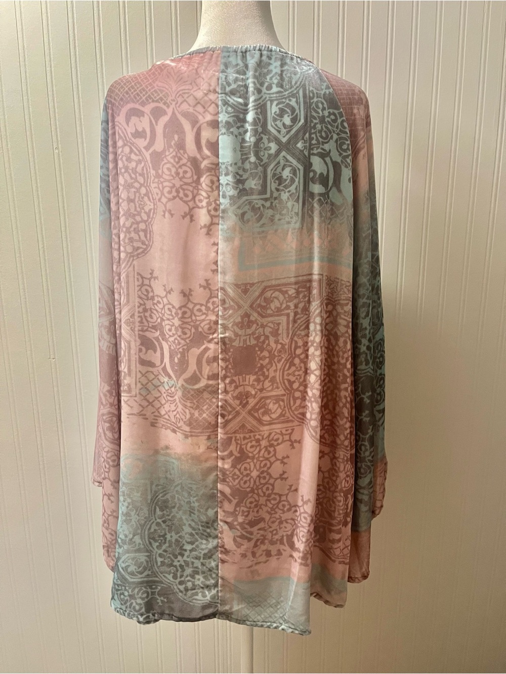 Johnny Was Pastel Pink and Light Blue Boho Dress - Picture 5 of 8